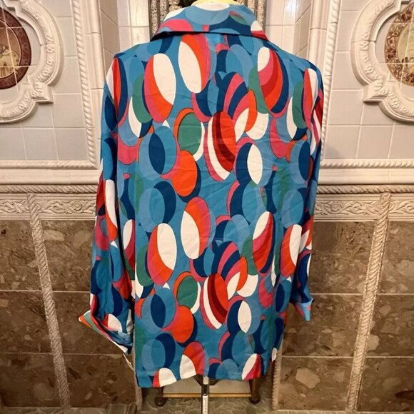 Only Nine. Size 2X. Abstract Poly Pullover. USA. New with Tag. $45. B112 - Picture 3 of 6